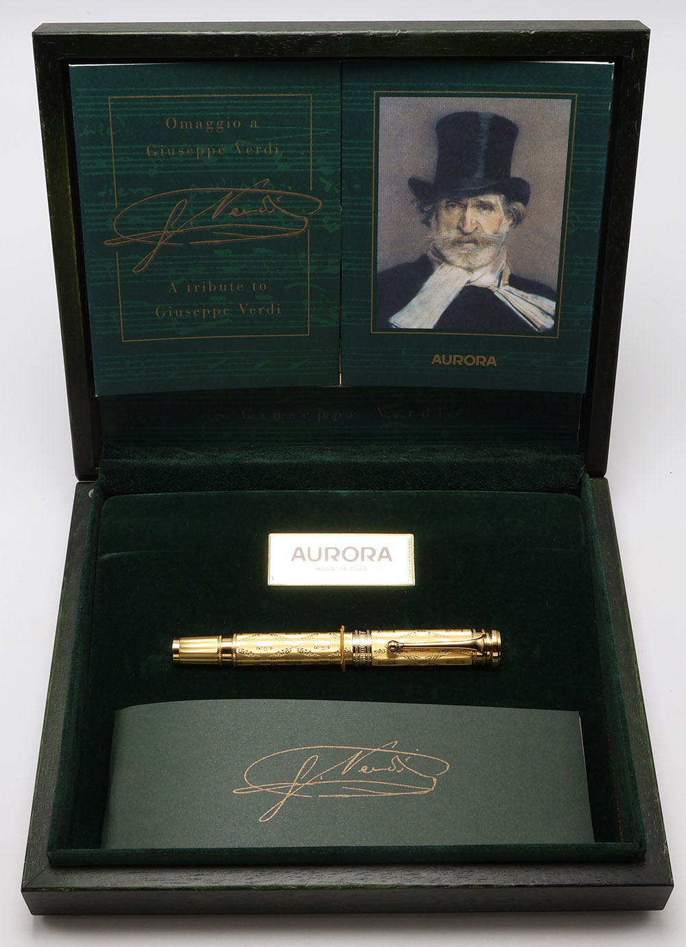 【限定】AURORA Giuseppe Verdi 万年筆　18K Gold アウロラ（AURORA） 在庫一掃 赤字セール 万年筆 ベルディ ゴールド